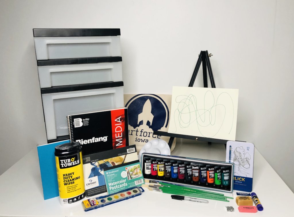 Give Love & Art for 100 Youth! ArtForce Iowa@Home