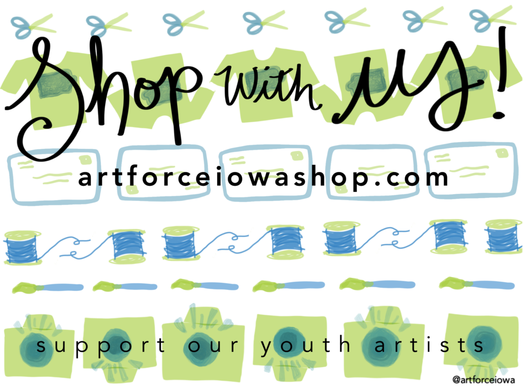 Give Love & Art for 100 Youth! ArtForce Iowa@Home