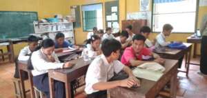 Teaching at Krousar Thmey