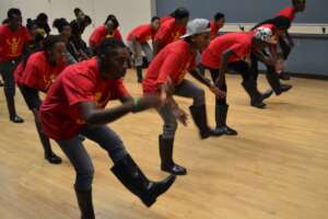 Practicing the Boot Dance