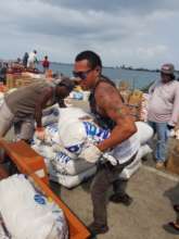 Unloading a Food Shipment