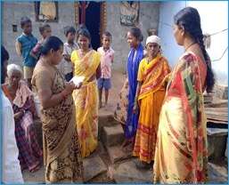 Home visits by project staff