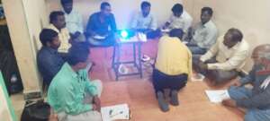 Exchanging opinions while receiving training