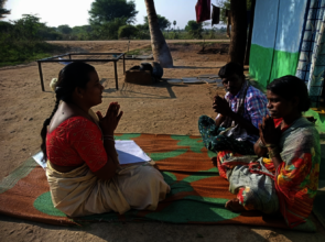 Parents being interviewed