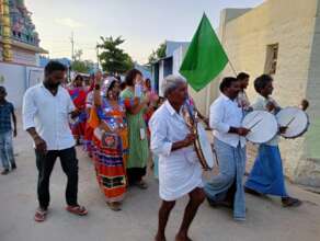 People marching