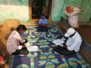 our local NGO partners visiting children at home