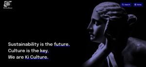 A screenshot of Ki Culture's new website