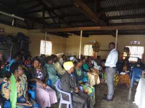 We sensitise several women groups