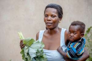 A child recently treated for malnutrition