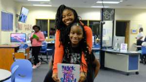 BGFS learners in the media lab