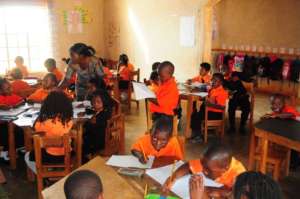 BeeHive Students Focused on Schoolwork