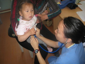 Examning the child