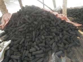 Dry briquettes ready for sale