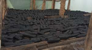 Briquettes at the dryer