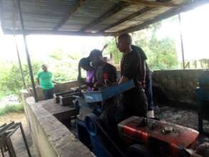 Training interns at the Kulika Centre