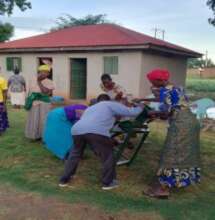 Recieving the briquette crushing machines in Ngora