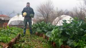Healthy soil, happy plants! Kostas in the garden