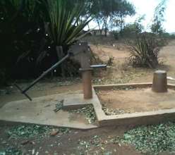 Abandoned borehole drilled in the 1980s