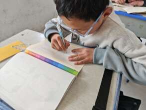 student was turning "dots of mistakes" to drawings