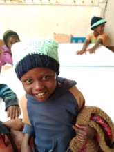 Njoro warm and cozy in his beanie