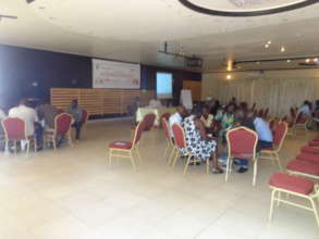 BEYOND AID AND RELIEF conducting a GBV workshop