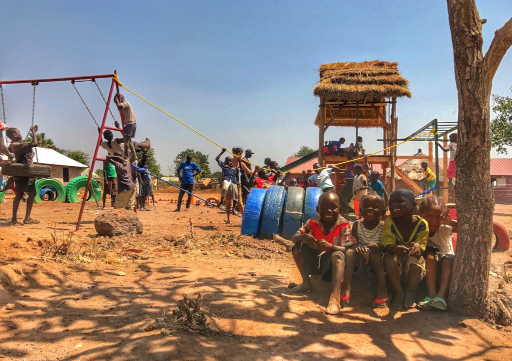 TPOP playground in South Sudanese refugee camp