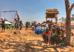 TPOP playground in South Sudanese refugee camp