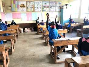 Grade 4 Students in class under the new regulation