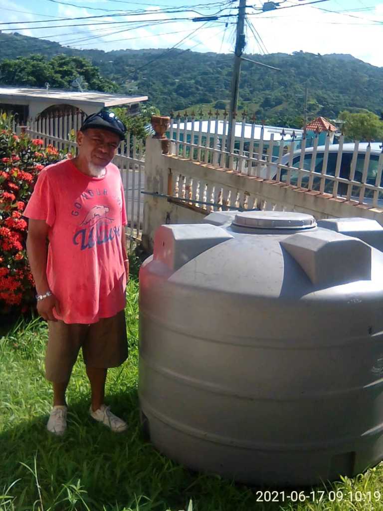 Install 20 water cisterns in rural Puerto Rico