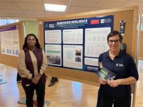 Yoga 4 Change Research Team presenting impact