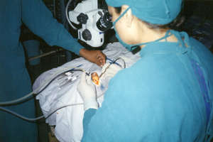Surgery in Progress at Eye Hospital