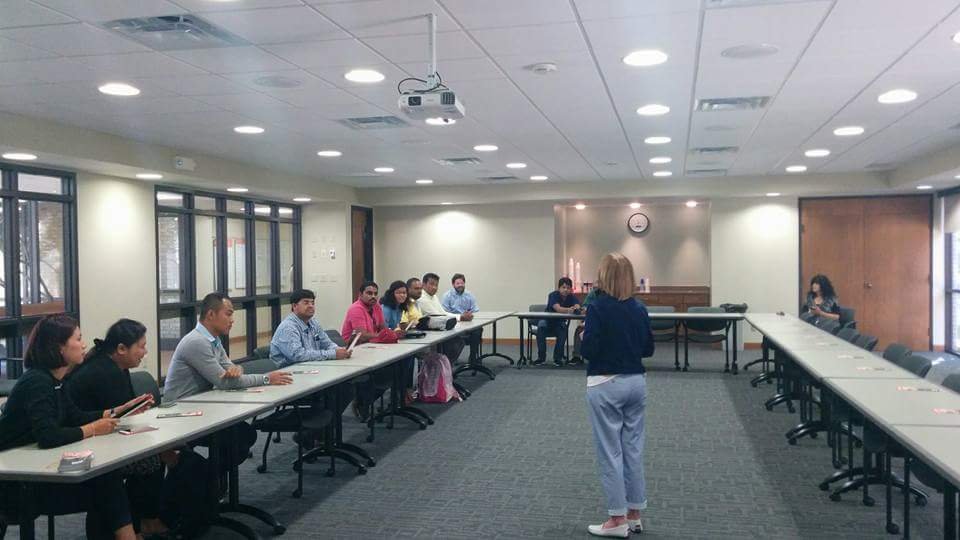 Dharma attending session as Okhlahoma University