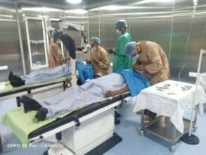 Surgery in progress in new hospital