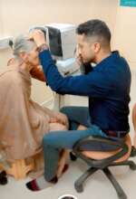 Patient at Vision Center