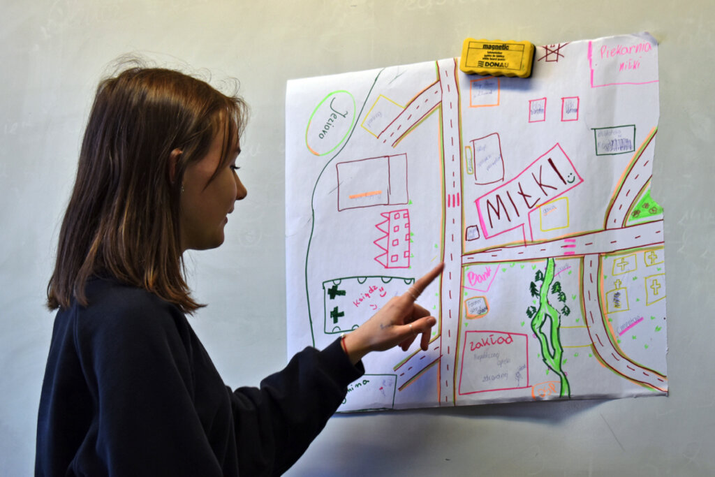 workshop with youth on mapping the allies in Milki