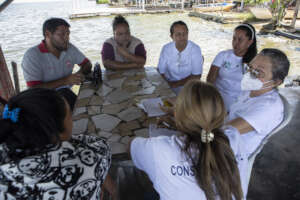 Factor-H team meeting with the parents of the kids