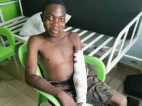 Emmanuel, a young sickle-cell patient