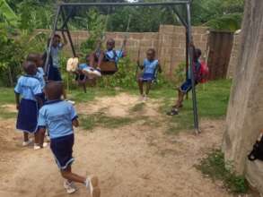 Children having fun at the playground