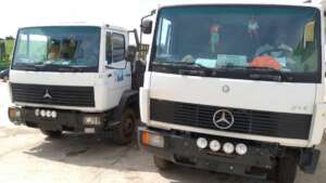 Two of our three big trucks