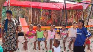 Newly built playground