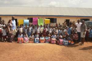 Some students with their school bags