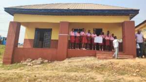 School canteen outside view