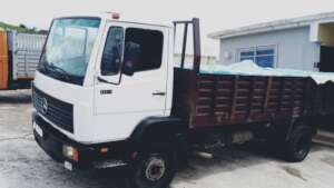 One of three trucks for water distribution