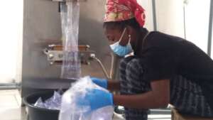 Water production filled in sachets