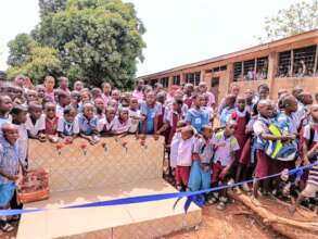 Opening ceremony of water supply at school area
