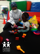 Lizeth in her therapies