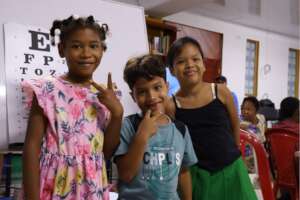 Kids at the health brigade
