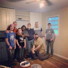 Grateful Homeowner with Volunteers!