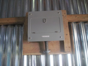 Solar panel electric box
