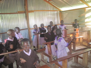 Pupils in school building